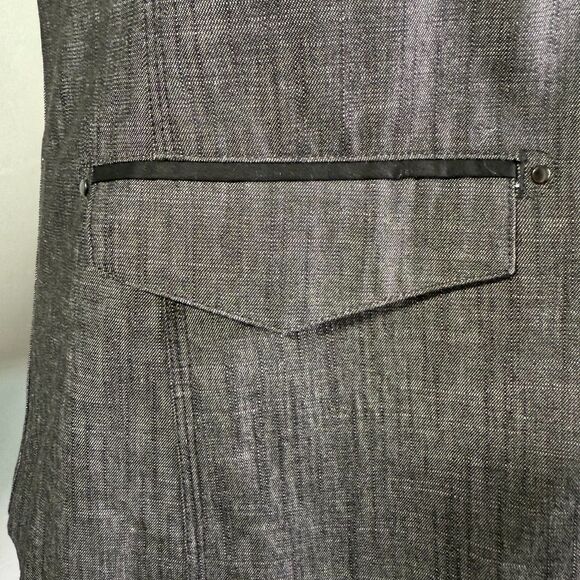 Guess Men's Chambray Sport Coat, Single Breast, Charcoal Gray Sz Medium 2/$50 - Picture 7 of 16